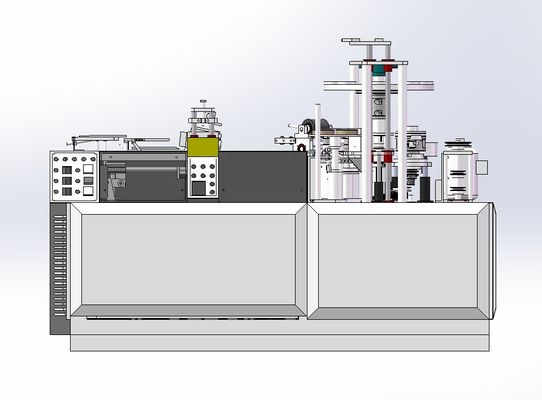 Machine à fabriquer des tasses en papier à usage unique entièrement automatique pour le traitement du café et du thé Machine à plier le papier 1700 kg