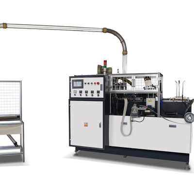 Machine de fabrication automatique à vitesse moyenne de tasses en papier jetables de taille externe 2130 mm*1350 mm*1900 mm et tension 220 V/380 V