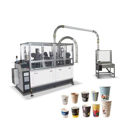 2-12 Oz Machine de formage de tasses en papier avec conception à double paroi Taille extérieure de 2200*1350*1900mm et 2500 kg Capacité