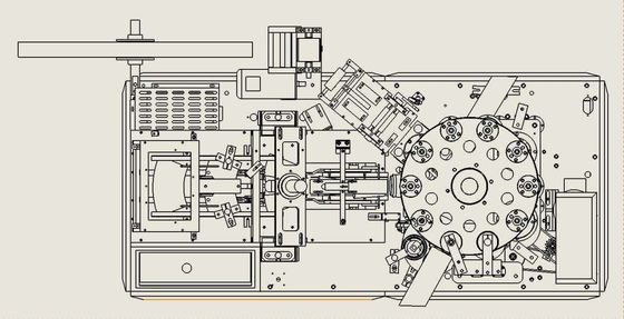 Machine de production de tasses de café en papier entièrement automatique Machine pour fabriquer des tasses en papier jetables à une vitesse de 65 à 85 pièces/min 1700 kg