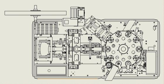 Machine automatique de fabrication de tasses de café en papier à haute vitesse de 90-100 pièces/min et à barres de cuivre