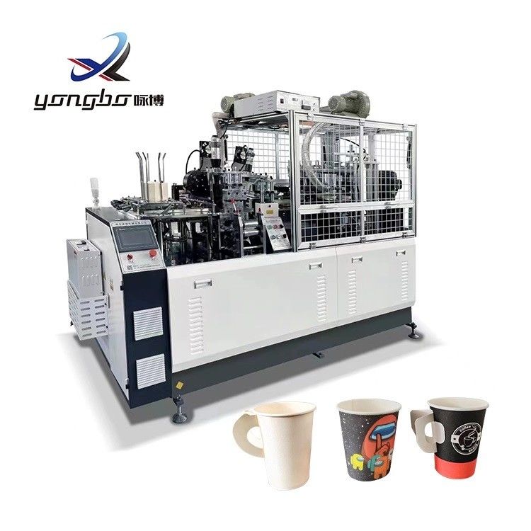 Machine automatique de fabrication de tasses de café en papier à haute vitesse de 90-100 pièces/min et à barres de cuivre