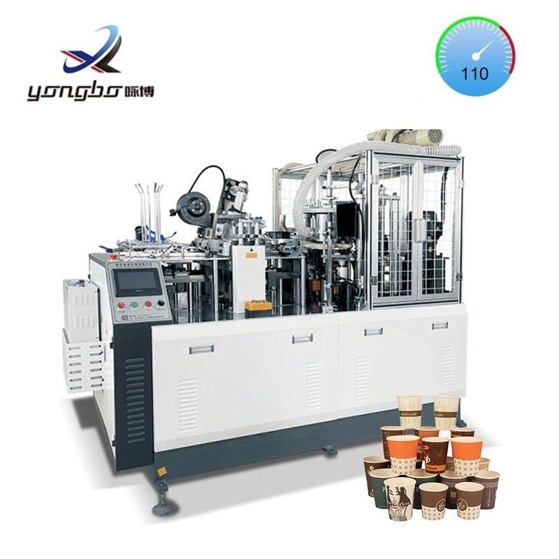 Machine à faire des tasses en papier entièrement automatique 100-110 pièces/min 2-16 oz Voltage automatique 380V/220V 50Hz/60Hz